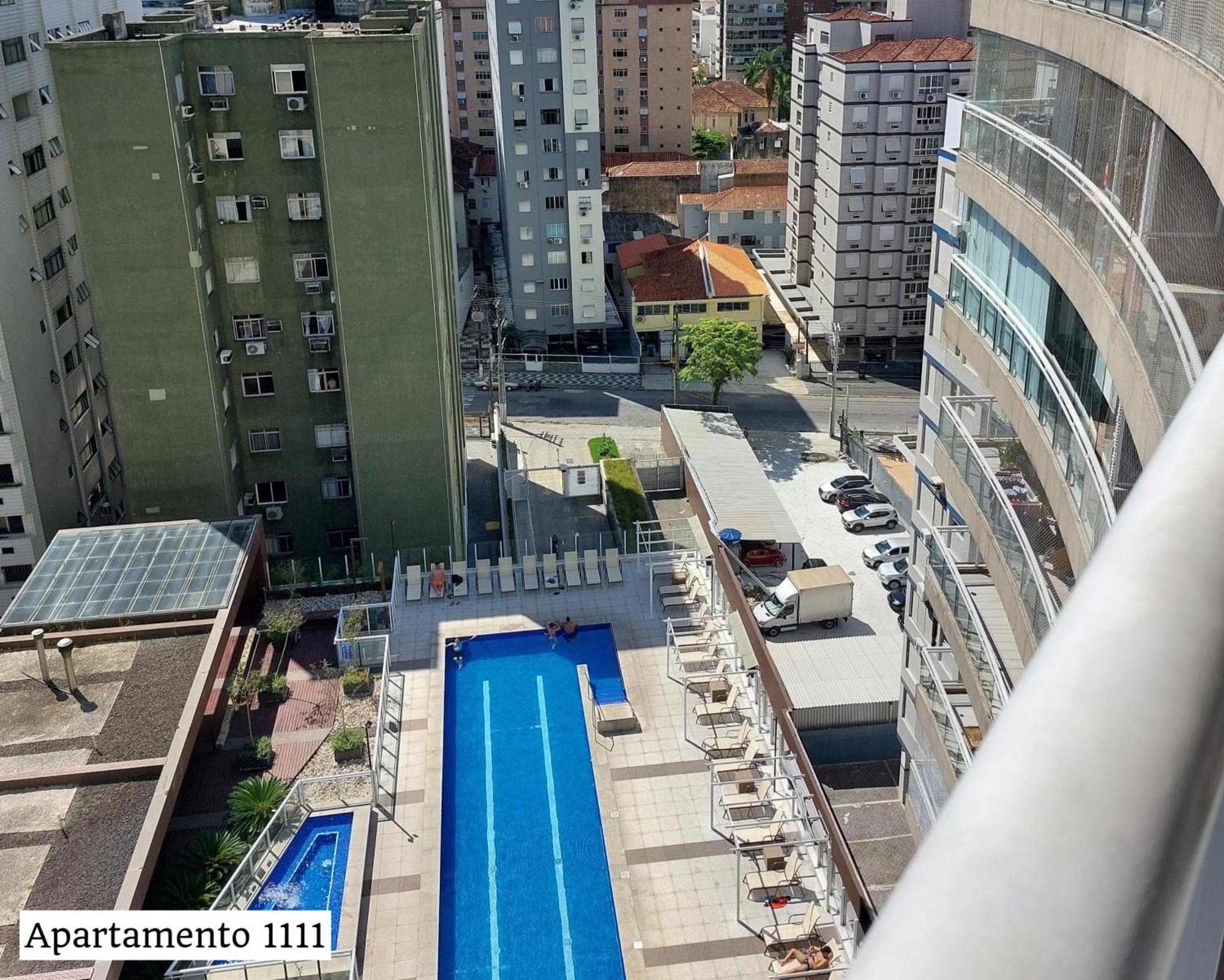 Book Santos - Condominio Unlimited - Apartamento Com Vista Mar E Apartamento Com Vista Piscina Kültér fotó