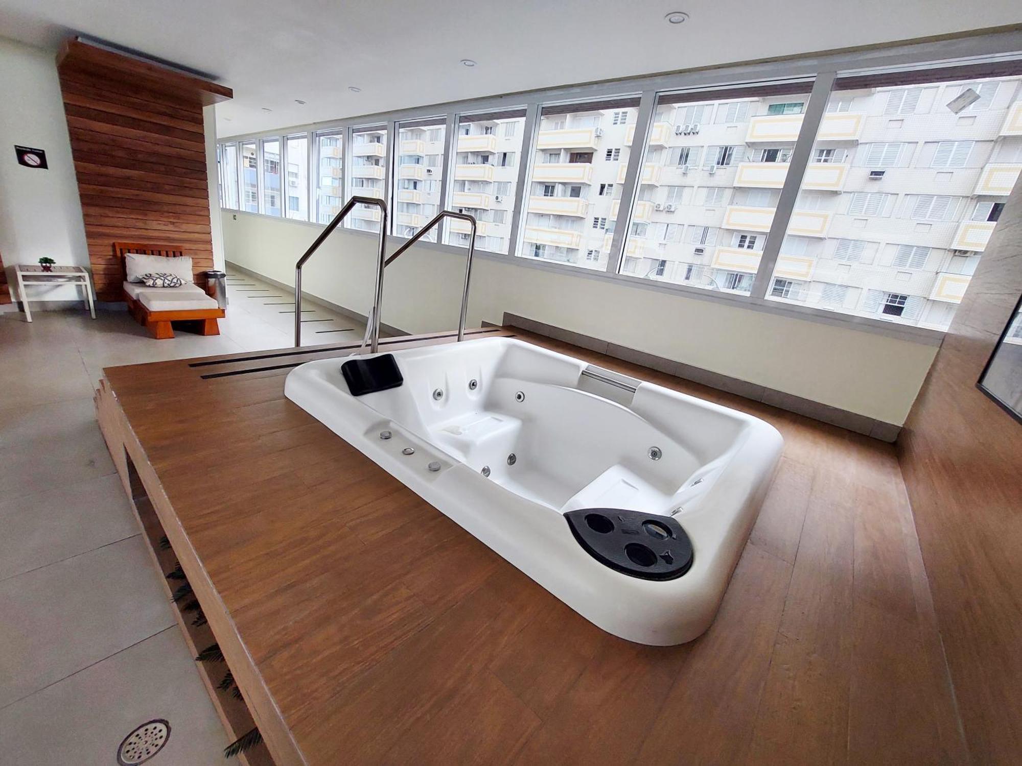 Book Santos - Condominio Unlimited - Apartamento Com Vista Mar E Apartamento Com Vista Piscina Kültér fotó