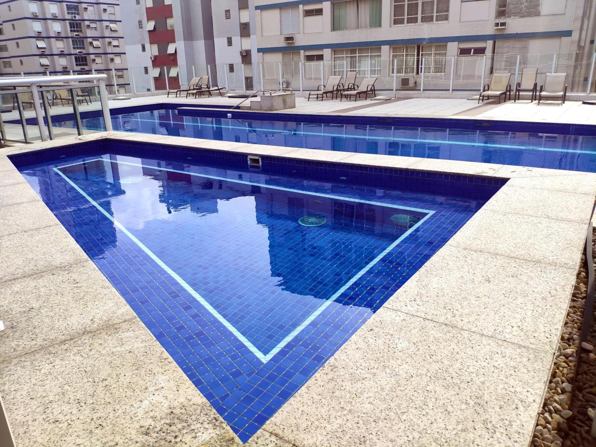 Book Santos - Condominio Unlimited - Apartamento Com Vista Mar E Apartamento Com Vista Piscina Kültér fotó