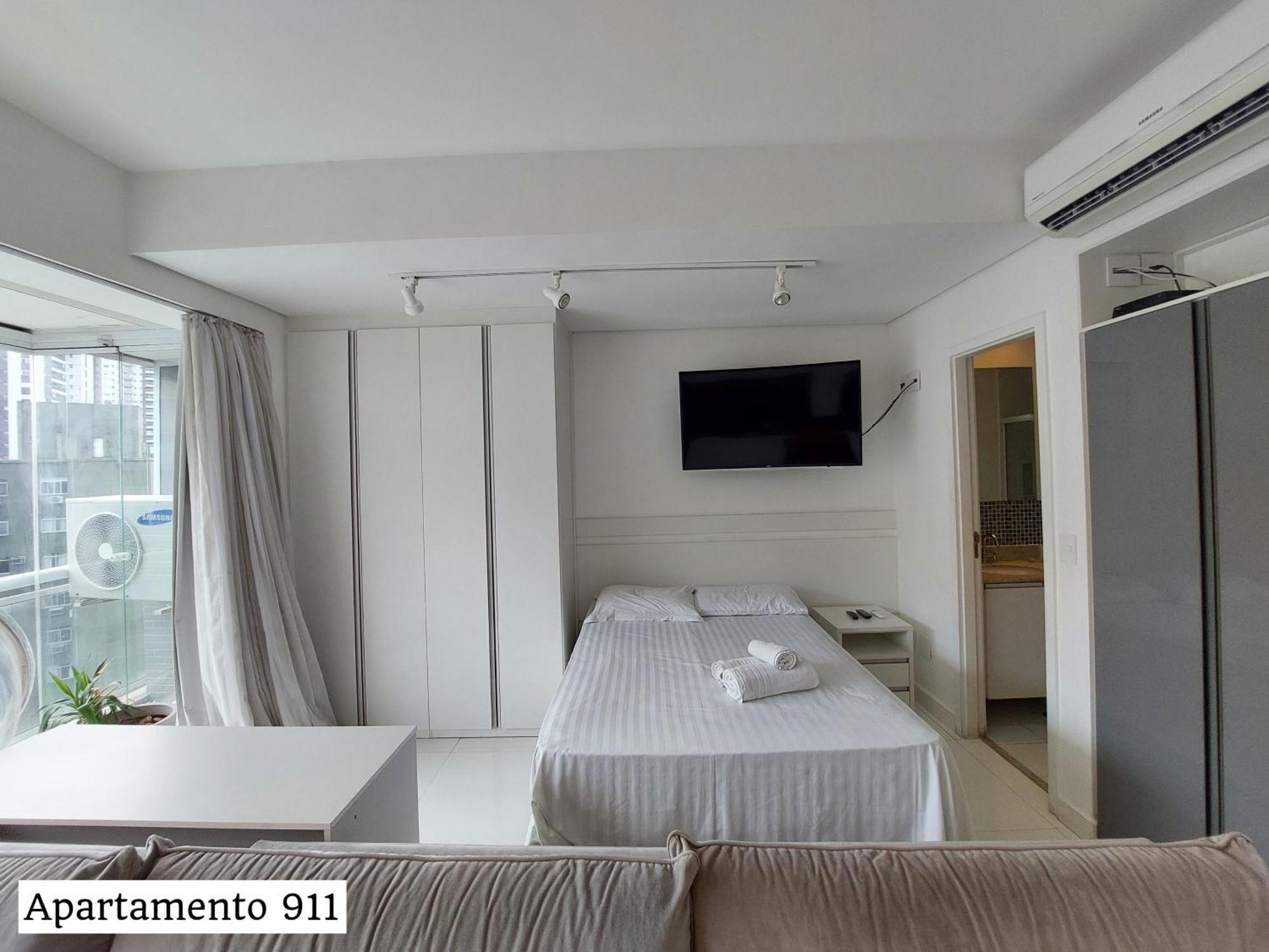 Book Santos - Condominio Unlimited - Apartamento Com Vista Mar E Apartamento Com Vista Piscina Kültér fotó
