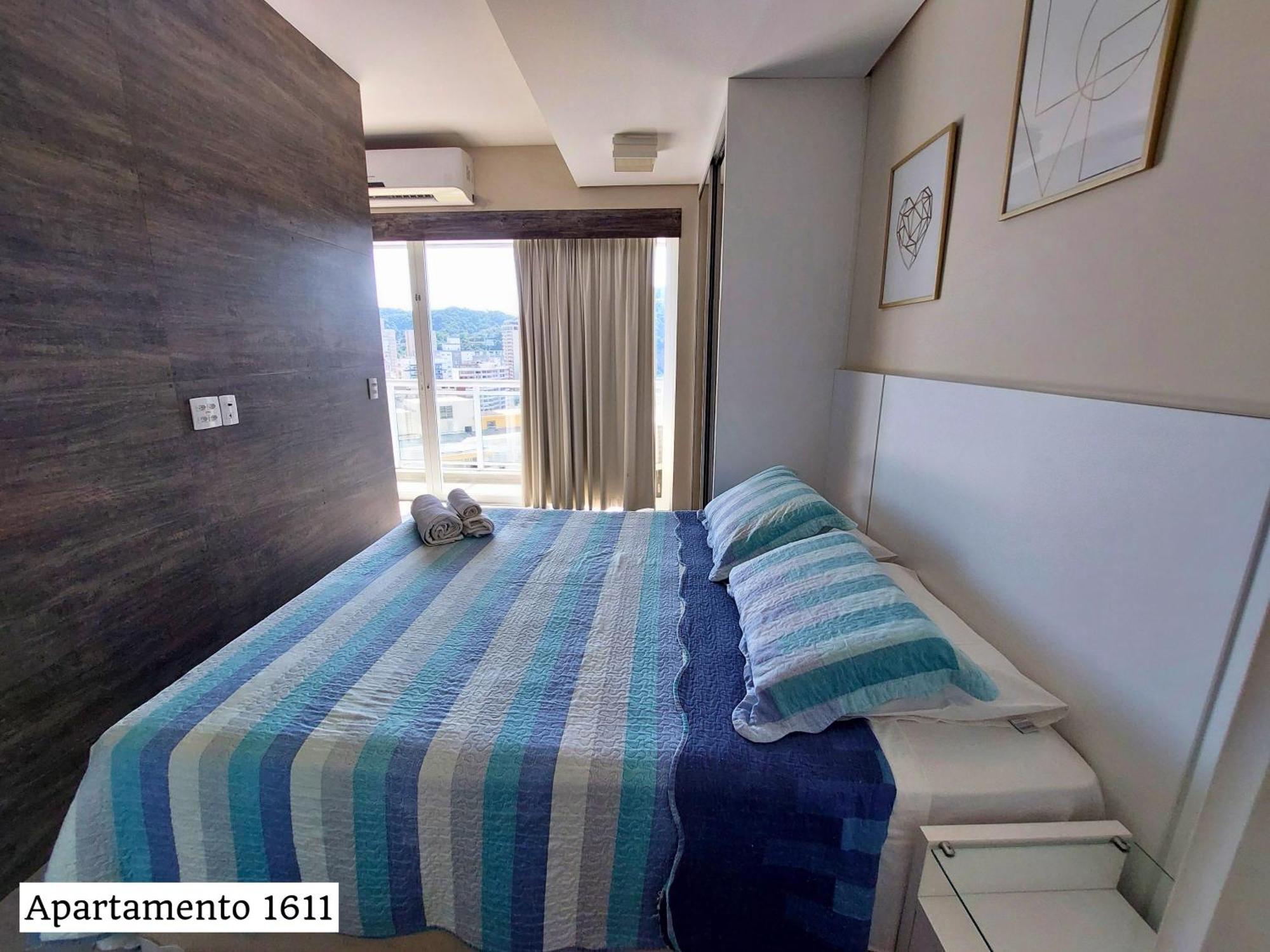 Book Santos - Condominio Unlimited - Apartamento Com Vista Mar E Apartamento Com Vista Piscina Szoba fotó
